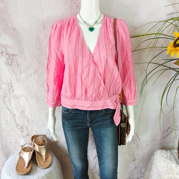 New Madewell side tie waist blouse - Picture 2 of 7